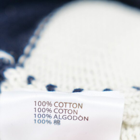 Brandy Melville Cotton Knit block Striped Sweater blue white 160 84A Size 14 - Picture 6 of 9